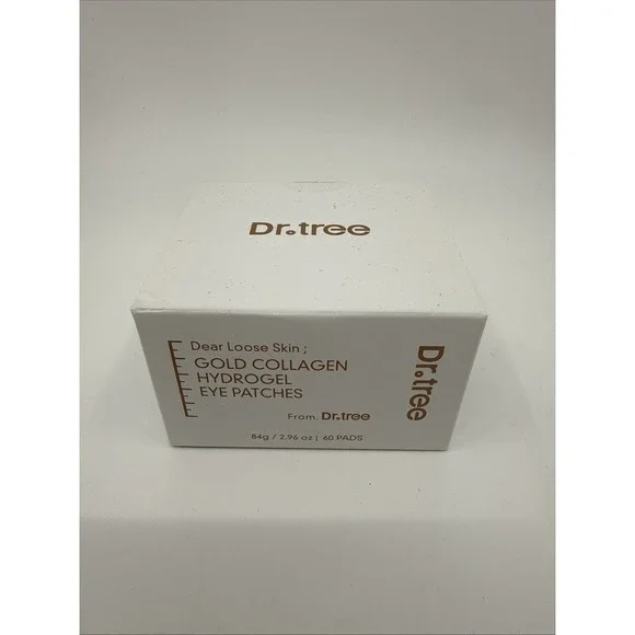 Dr Tree Loose Skin Gold Collagen Hydrogel Eye Patches 60 Pads New In Box 10/27 - Picture 1 of 4